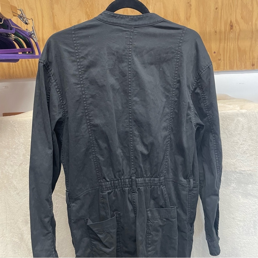 Gap women’s coveralls jumpsuit black long sleeve size 10 tall - Picture 3 of 10